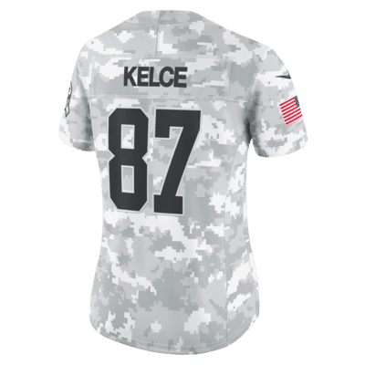 Travis Kelce Kansas City Chiefs Salute to Service Women’s Nike Dri-FIT NFL Limited Jersey