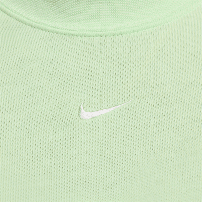 Kort Nike Sportswear Chill Terry-top i french terry med rund hals til kvinder