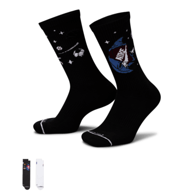 Chaussettes mi-mollet épaisses Nike Everyday Plus Cushioned (2 paires)