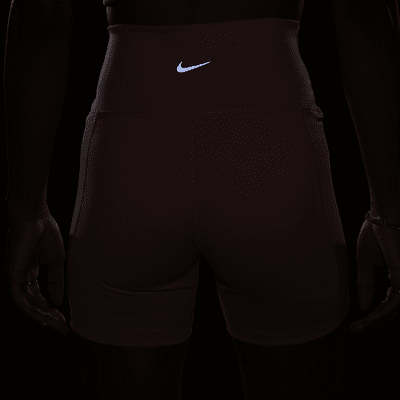 Shorts de ciclismo de tiro alto de 18 cm para mujer Nike One Wrap