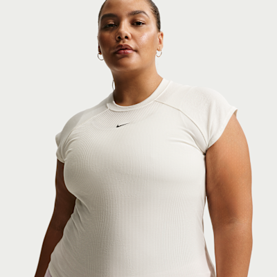 Nike Sportswear Chill Knit Women's Tight Short-Sleeve Ribbed Top (Plus Size)
