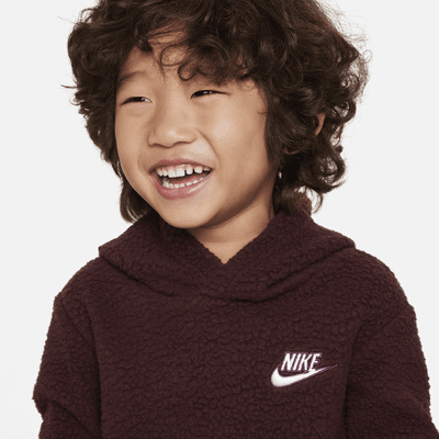 Sudadera con gorro sin cierre infantil Nike Sportswear Sherpa Pullover Hoodie