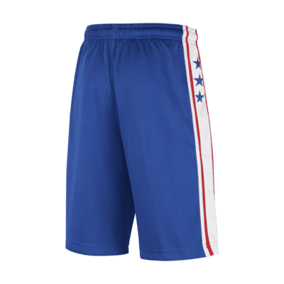 Shorts Nike Dri-FIT de la NBA Swingman para niños talla grande Philadelphia 76ers Icon Edition