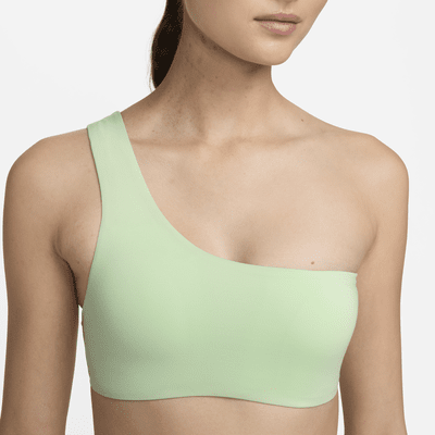 Top de bikini asimétrico para mujer Nike Swim Essential