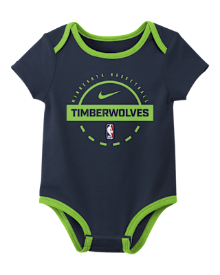 Детские  Nike "Minnesota Timberwolves" Baby (0-3M) NBA Bodysuit (2-Pack)