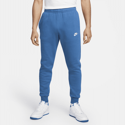 nike fleece joggers blue