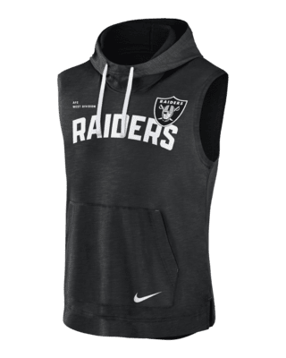 Nike Men's Athletic (NFL Las Vegas Raiders) Sleeveless Pullover Hoodie in Black, Size: Medium | 00BW11VC8D-06Q