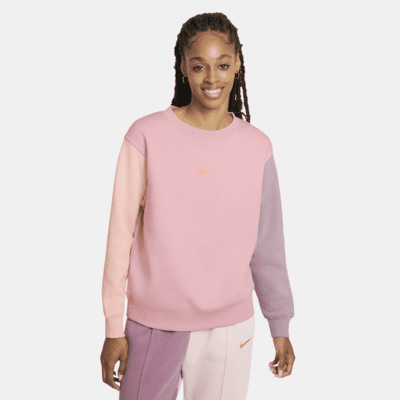 nike pink crew neck