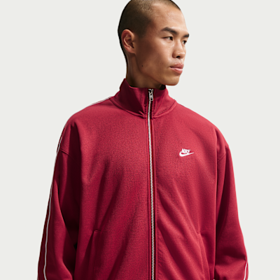 나이키 스포츠웨어 클럽 남성 오버사이즈 니트 트랙 재킷