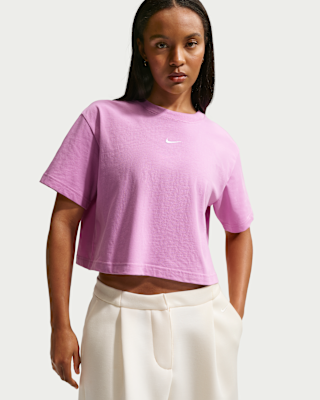 Женская футболка Nike Sportswear Loose Short-Sleeve Cropped