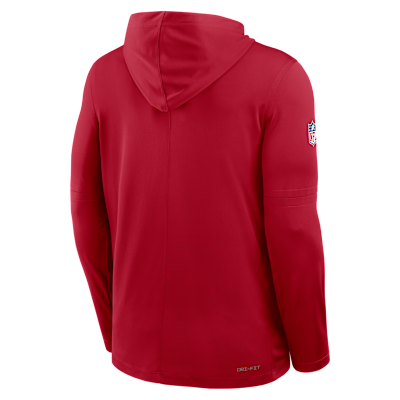Tampa Bay Buccaneers Pure Fury Sideline Men's Nike Dri-FIT NFL Long-Sleeve Hooded Top