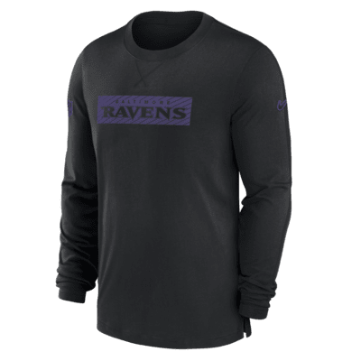 Baltimore Ravens Sideline Player Team Issue Men’s Nike Dri-FIT Long-Sleeve Top