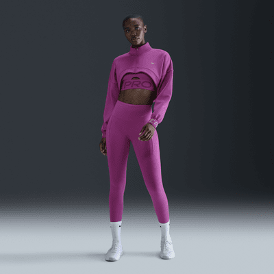 Legging taille haute à maintien supérieur et coupe longue avec poches Nike Go pour femme