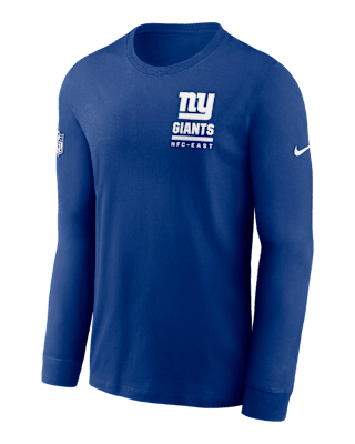 Мужская футболка New York Giants Sideline Team Issue Nike Dri-FIT NFL Long-Sleeve