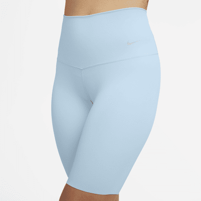 Nike Zenvy Pantalón corto de ciclismo de 20 cm de talle alto y sujeción ligera - Mujer