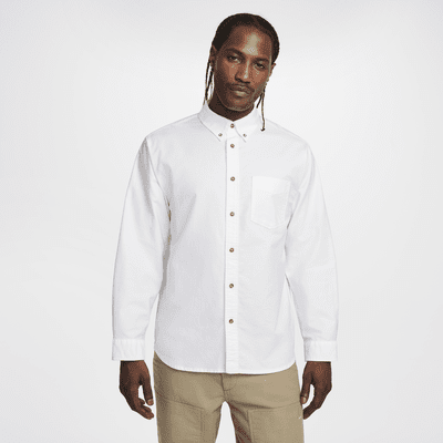 Nike Life Men's Long-Sleeve Oxford Button-Down Shirt