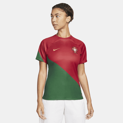 Jersey de fútbol Nike Dri-FIT de Portugal local 2022/23 Stadium para mujer.