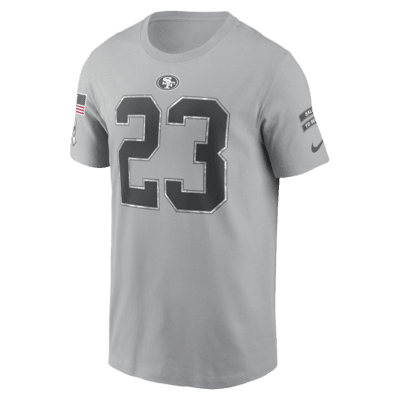 Christian McCaffrey San Francisco 49ers Salute to Service Men's Nike NFL T-Shirt