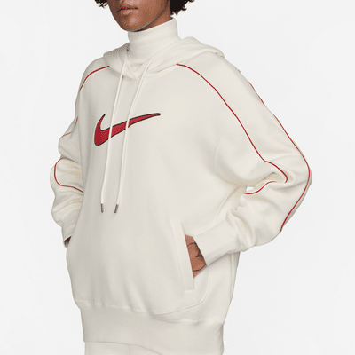 Sudadera con gorro sin cierre de tejido Fleece oversized para mujer Nike Sportswear