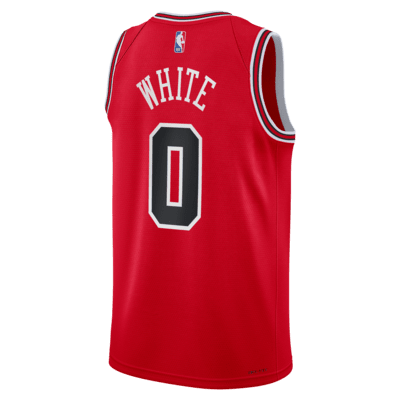 Jersey Nike de la NBA Swingman para niños talla grande Coby White Chicago Bulls 2024/25 Icon Edition