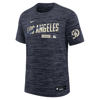 Los Angeles Dodgers Authentic Collection City Connect Veloctiy Big Kids' Nike Dri-FIT MLB T-Shirt from Nike - $35