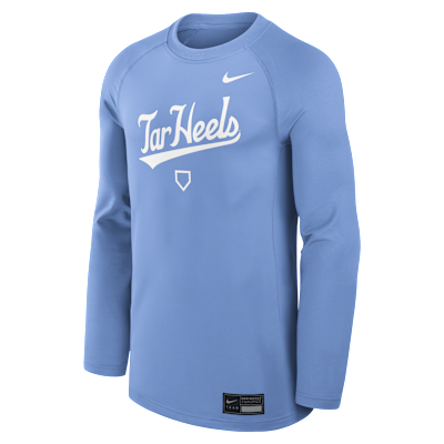 North Carolina Dugout Game Time Men's Nike Dri-FIT College Long-Sleeve T-Shirt