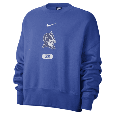 Sudadera con cuello redondo Nike College para mujer Duke