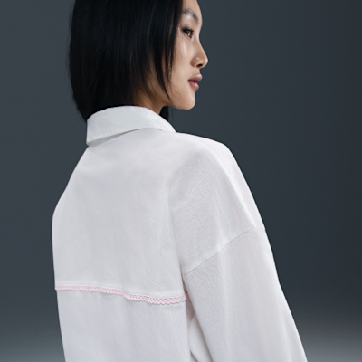 Nike Sportswear Chill Poplin Women's Loose Long-Sleeve Button-Down Top