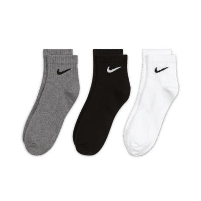 Meias de treino pelo tornozelo Nike Everyday Lightweight (3 pares)