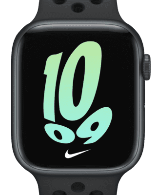 Apple Watch Series 7 (GPS) With Nike Sport Band 45mm Midnight