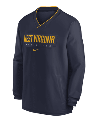 Мужские  West Virginia Mountaineers Sideline Nike College Long-Sleeve Windshirt