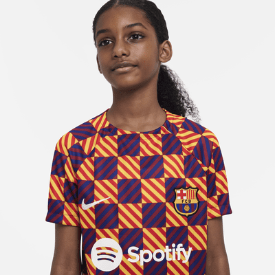 F.C. Barcelona Older Kids' Nike Dri-FIT Pre-Match Football Top. Nike BG