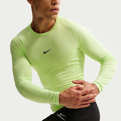 Haut de fitness ajusté à manches longues Dri-FIT Nike Pro pour homme