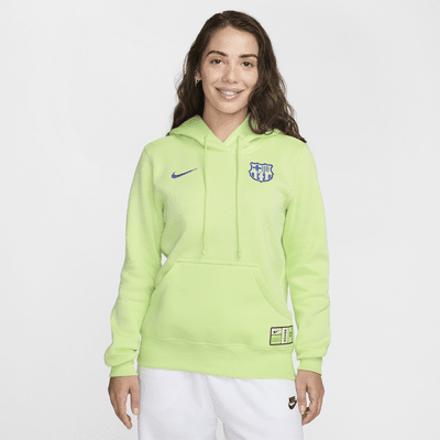 FC Barcelona Phoenix Fleece Derde Nike voetbalhoodie voor dames