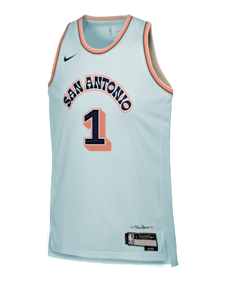 Подростковые джерси Victor Wembanyama San Antonio Spurs 2024/25 City Edition Big Kids' Nike Dri-FIT NBA Swingman Jersey