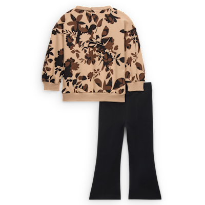 Nike Baby (12-24M) Floral Camo Crew and Leggings Set