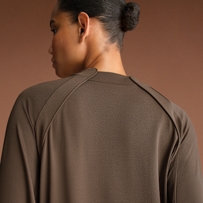 NikeSKIMS Airy Women's Oversized V-Neck Long-Sleeve Top
