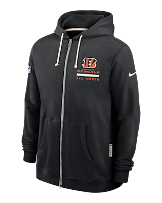Мужское худи Cincinnati Bengals Utility Player Sideline Nike Dri-FIT NFL Full-Zip Hoodie