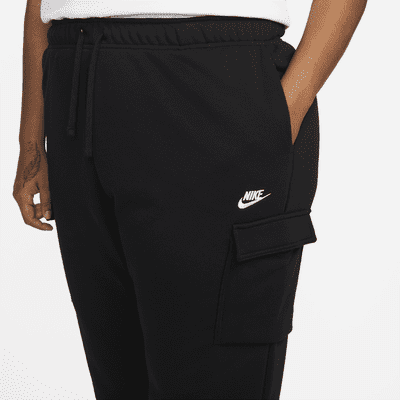 Pants de entrenamiento cargo oversized de tiro medio para mujer (talla grande) Nike Sportswear Club Fleece