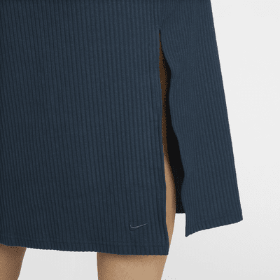 Falda slim midi para mujer (talla grande) Nike Sportswear Chill Rib