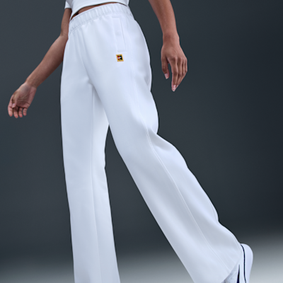 Pants de tenis de tiro medio para mujer NikeCourt Heritage Windrunner
