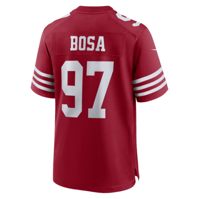 Jersey Nike de la NFL Game para hombre Nick Bosa San Francisco 49ers Super Bowl LVIII