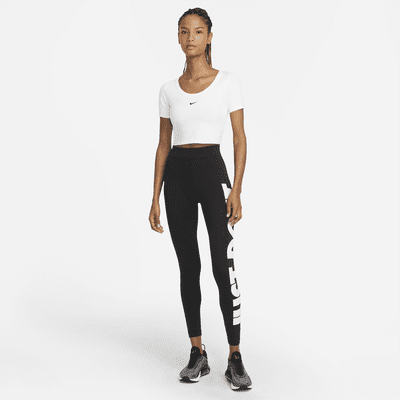Nike Sportswear Essential Women's High-Waisted Graphic Leggings. Nike BG