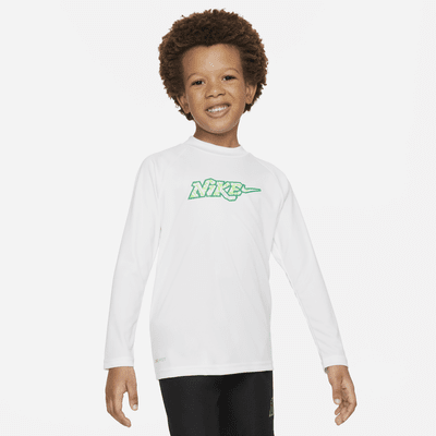 Playera de manga larga Hydroguard para niño talla pequeña Nike Swim