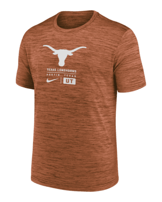 Мужская футболка Texas Longhorns Campus Center Block Velocity Nike Dri-FIT College