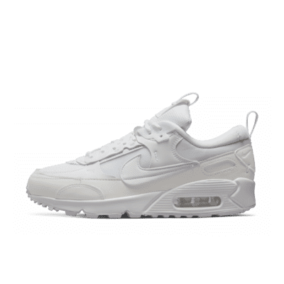 nike air max 90 all white leather