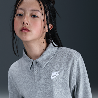Nike Sportswear Club Big Kids' Knit Long-Sleeve Polo