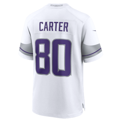 Jersey Nike de la NFL Game para hombre Cris Carter Minnesota Vikings