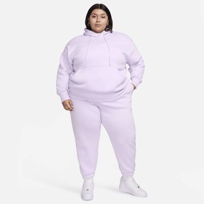 Overdimensionerede Nike Sportswear Phoenix Fleece-sweatpants med høj talje til kvinder (plus size)