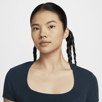 Nike Sportswear Chill Knit Women's Short-Sleeve Square-Neck Top